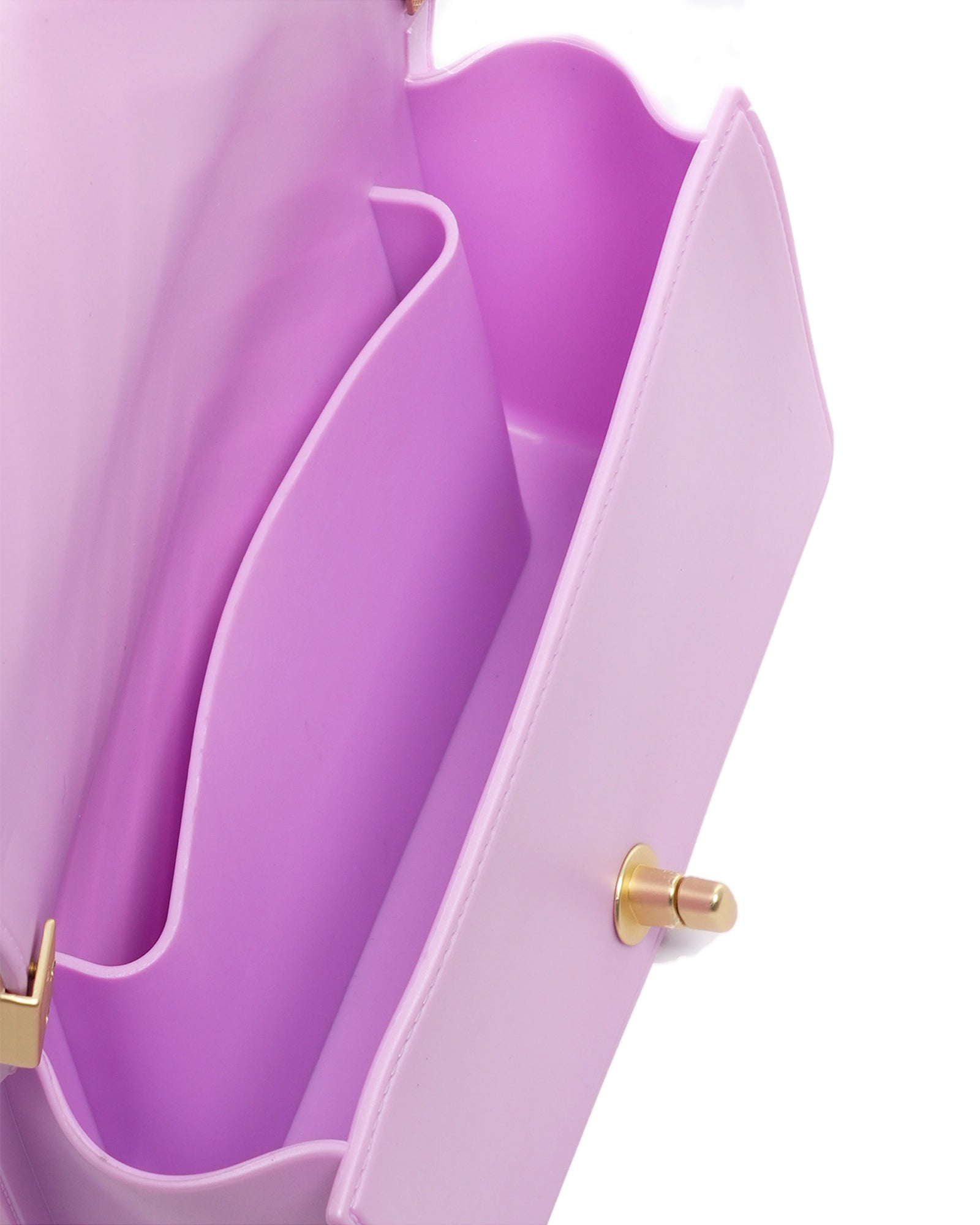Borsa a mano da donna 100% Pvc FLAT S-ORCHID BOUQUET + OFF GOLD Marc Ellis
