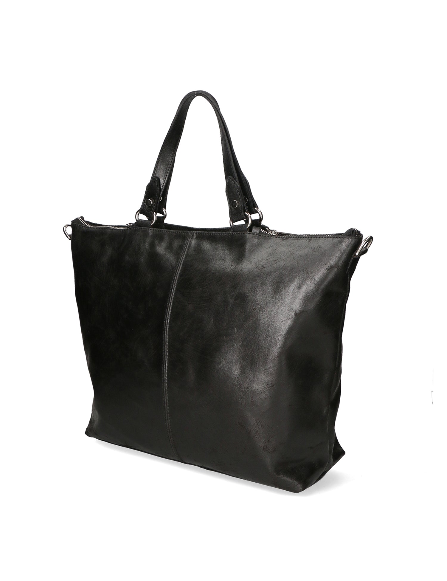Elisamaria Borsa a spalla da donna Vera pelle 80055-NERO Gave Lux