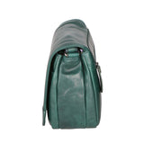 Borsa a tracolla da uomo 100% vera pelle HILB-3201-PETROLIO Hill Burry