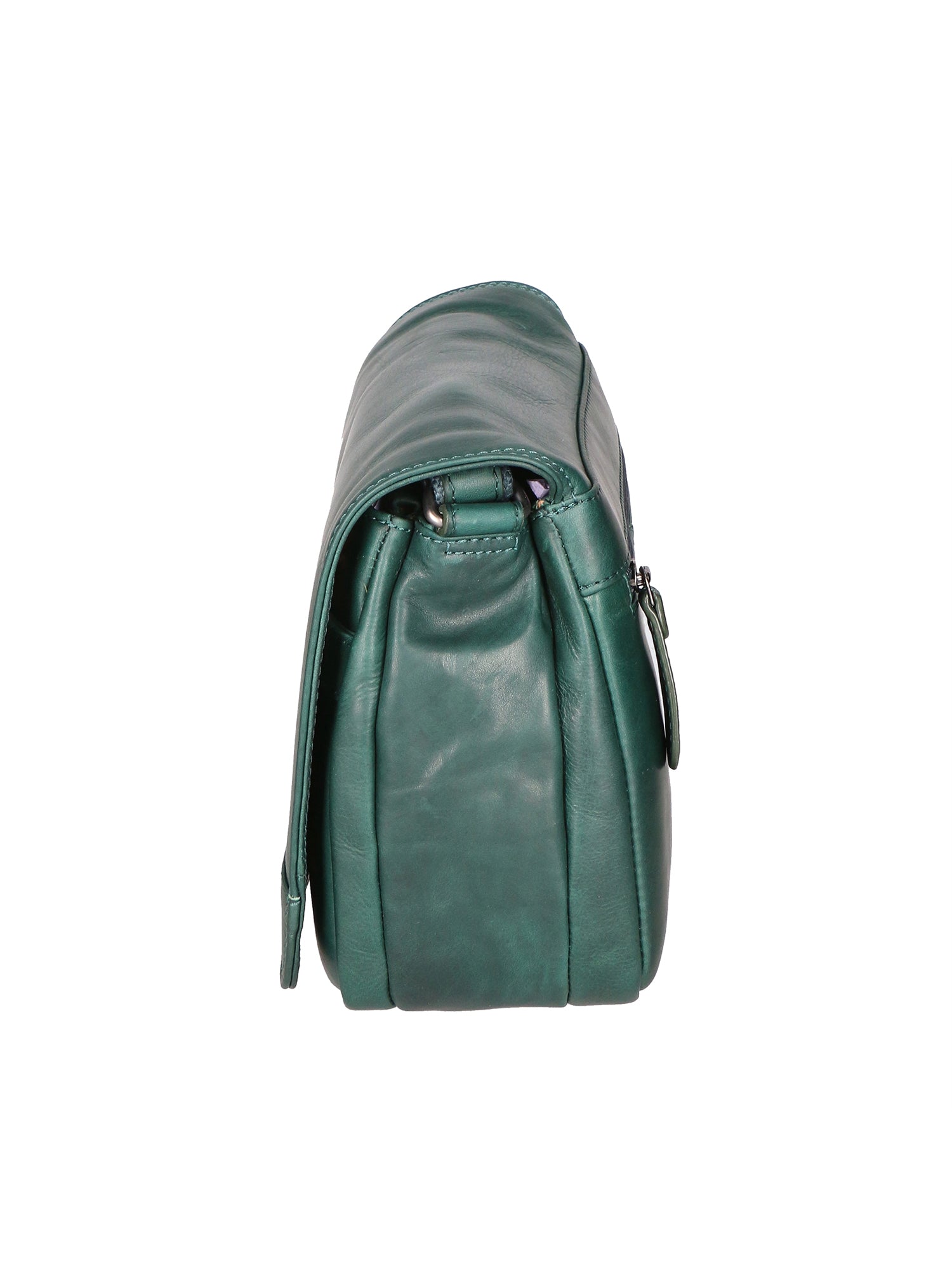 Borsa a tracolla da uomo 100% vera pelle HILB-3201-PETROLIO Hill Burry