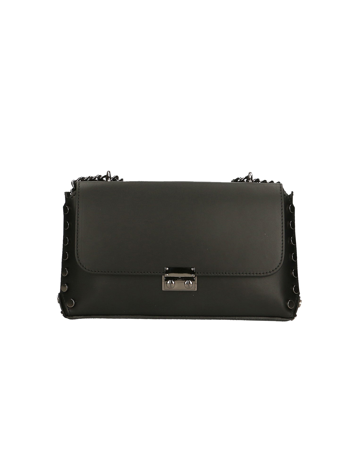 Vera pelle 8641-NERO Borsa a tracolla da donna Evanthe Pro Gave Lux
