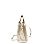 Borsa a mano da donna 100% pelle vegana PU GGB019CRM Gabriella G Firenze