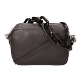 Barbara Borsa a spalla da donna Vera pelle 05706-D28 NERO BLACK Gave Lux
