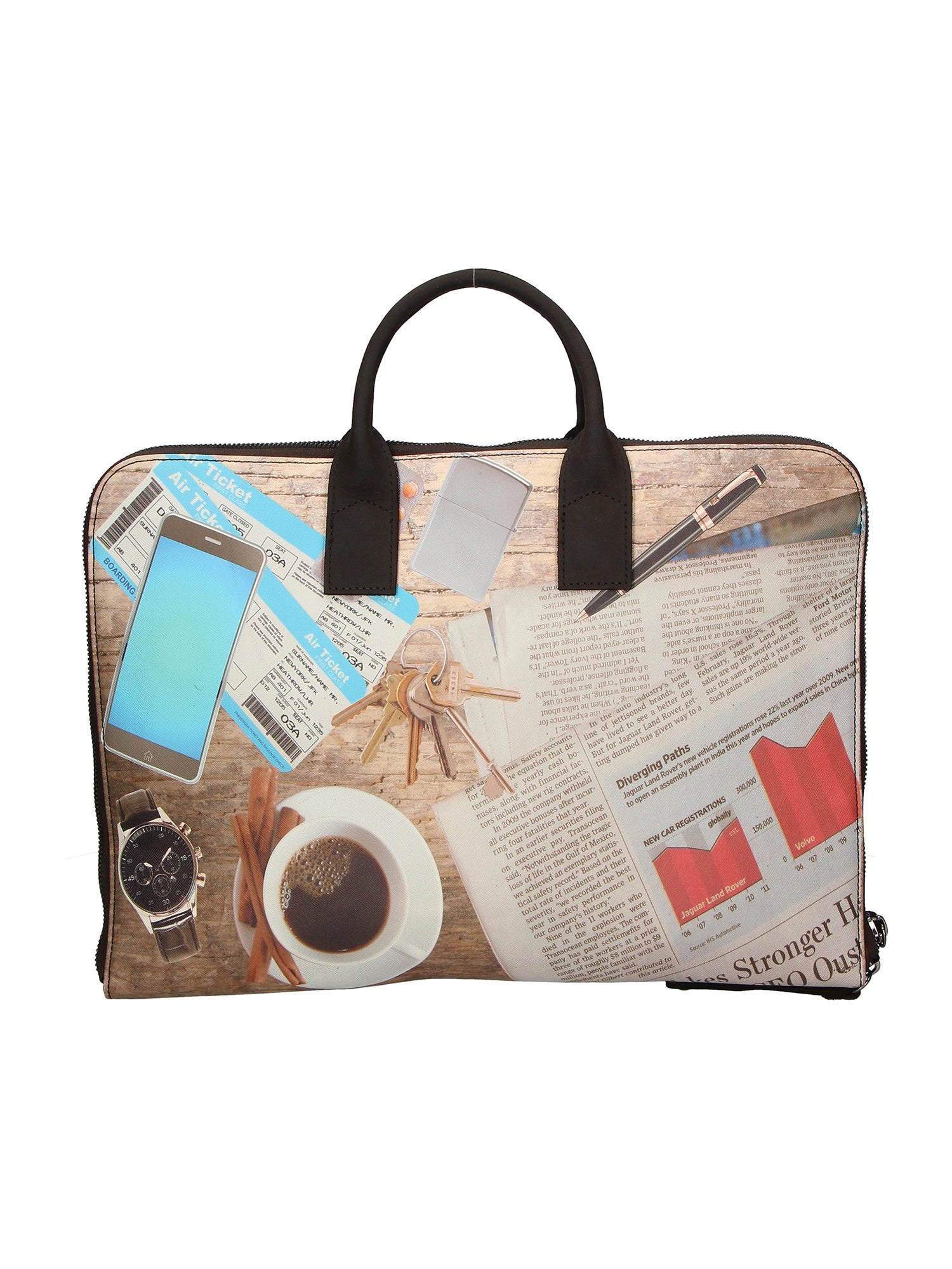 Michela Borsa a mano da donna Vera pelle ZG3007-CAFFE Gave Lux