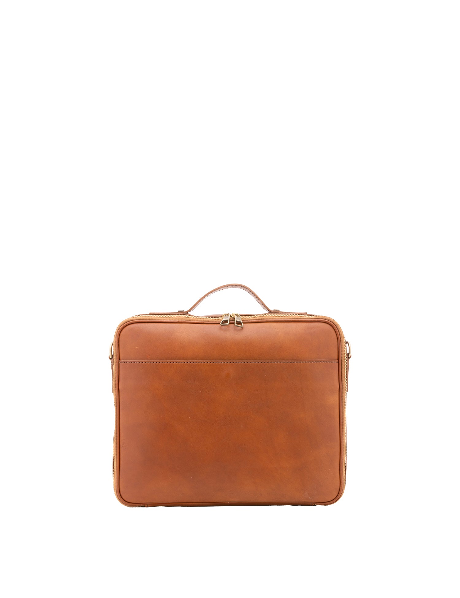 Borsa a mano unisex in vera pelle Made in Italy 4542-MIELE Alessia Firenze