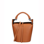 Seraphina Plus Borsa a secchiello da donna Vera pelle 6549-CUOIO Gave Lux