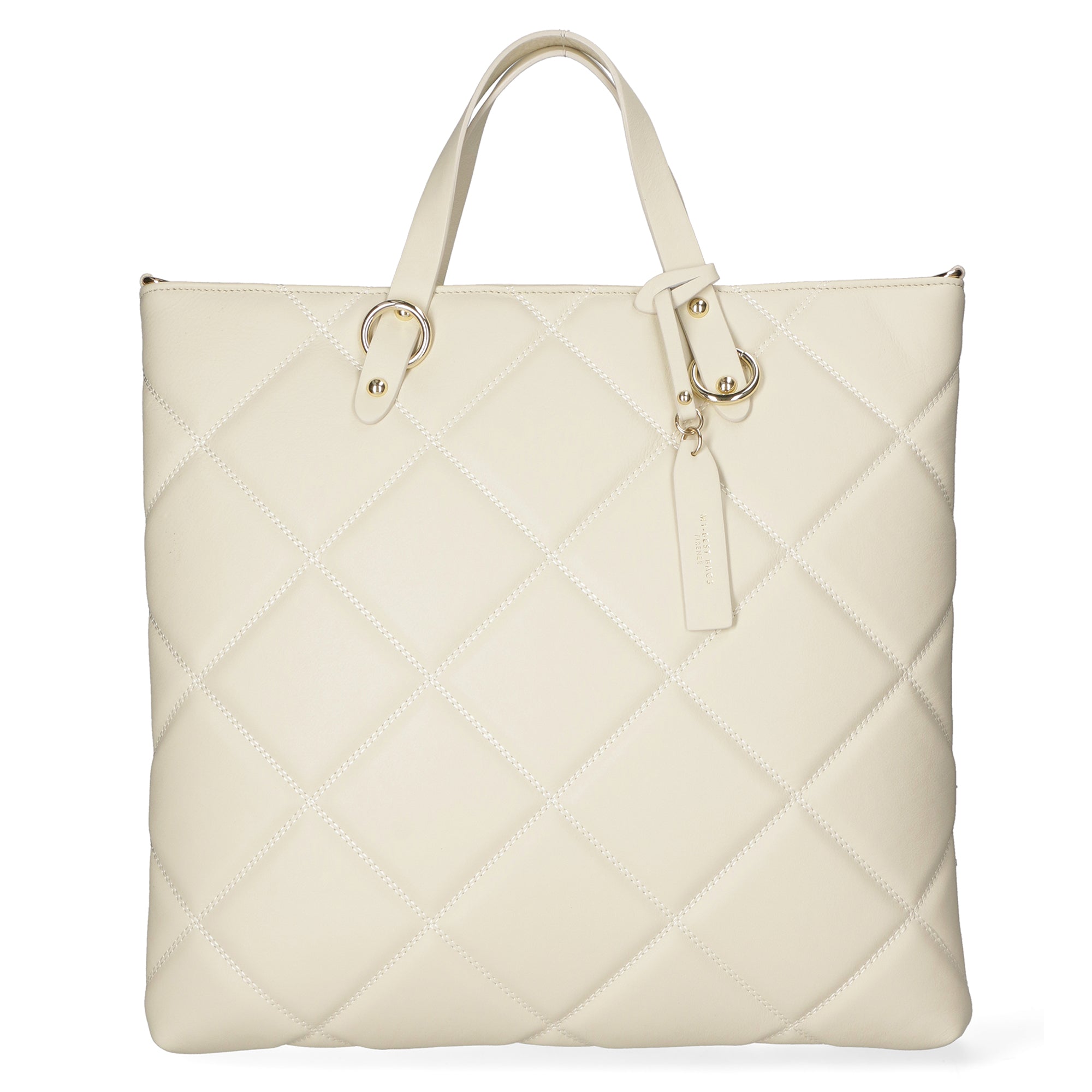 Borsa a mano da donna 100% pelle MYB-8042-FW-S37 LATTE My Best Bag