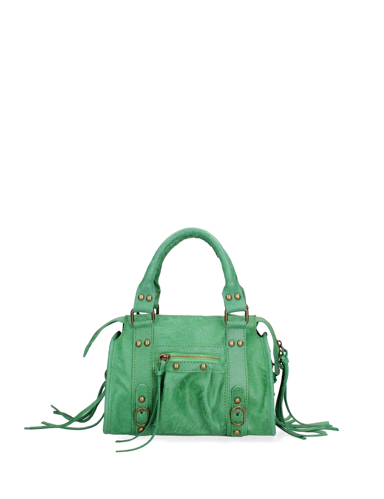 Erisia Borsa a spalla da donna Vera pelle 06091-026 VERDE ERBA Gave Lux