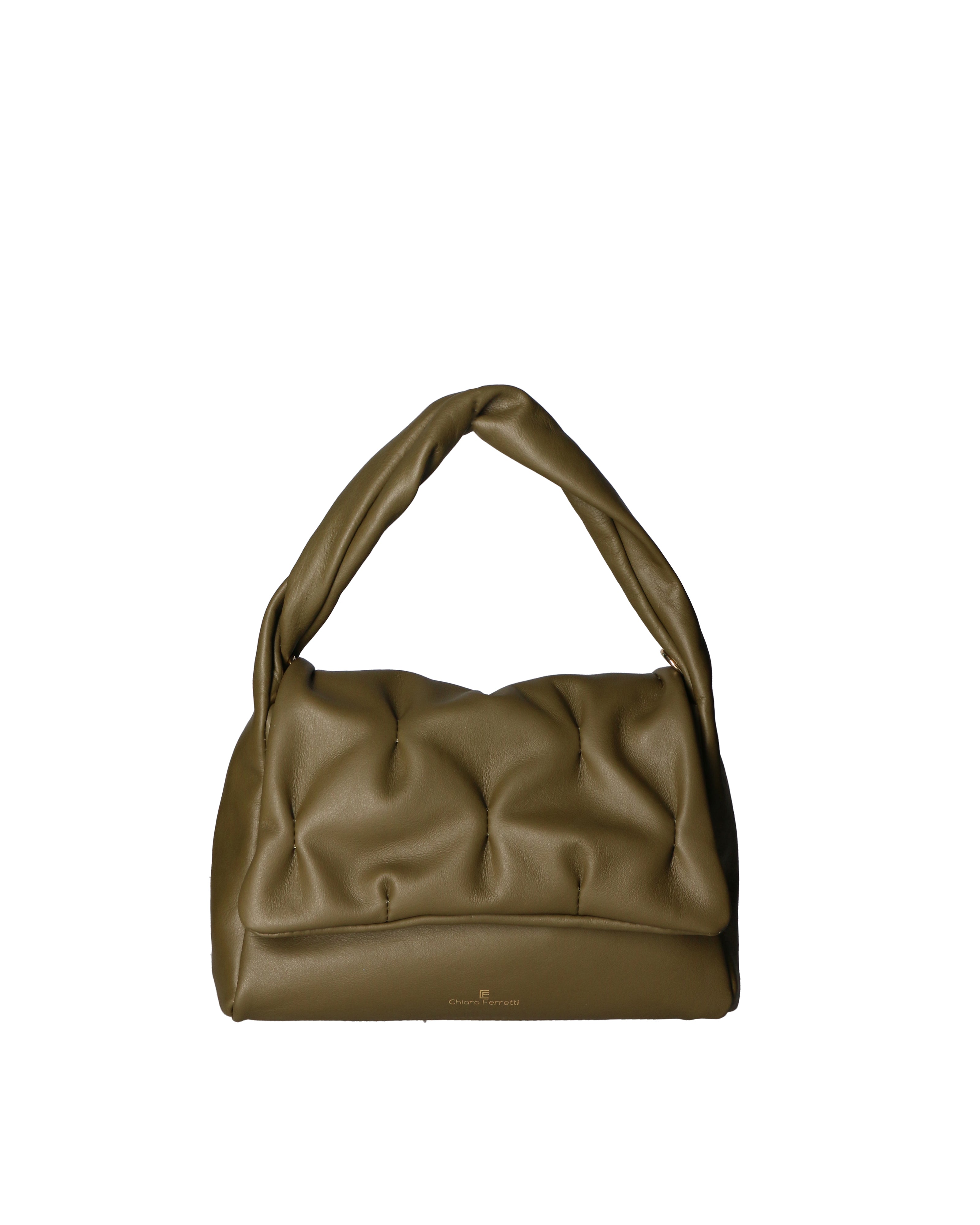 Edera Elite Borsa a spalla donna Vera pelle 04494-S74 OLIVA Chiara Ferretti