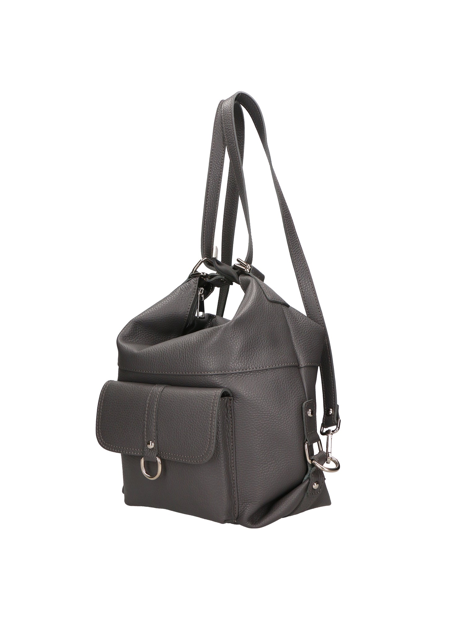 Kesha Borsa a spalla da donna Vera pelle 3301-GRIGIO SCURO Gave Lux