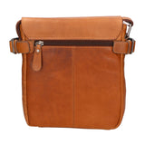 Borsa a tracolla da uomo 100% vera pelle HILB-3200-CUOIO Hill Burry