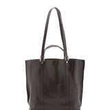 Borsa a spalla unisex in vera pelle Made in Italy 4610-NERO Alessia Firenze