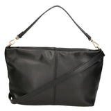 Ginevra Borsa a spalla da donna Vera pelle 05936-NERO BLACK Gave Lux