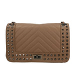 Bologna Borsa a spalla da donna Vera pelle 6590-TAUPE Gave Lux
