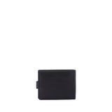 Herrenbrieftasche aus echtem Leder, Made in Italy, 9,5 x 12 x 2 cm
