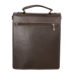 Tancredi Borsa da lavoro unisex in pelle Vera pelle 7013-TMORO DARK BROWN Gave Lux