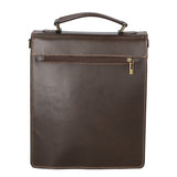 Tancredi Borsa da lavoro unisex in pelle Vera pelle 7013-TMORO DARK BROWN Gave Lux