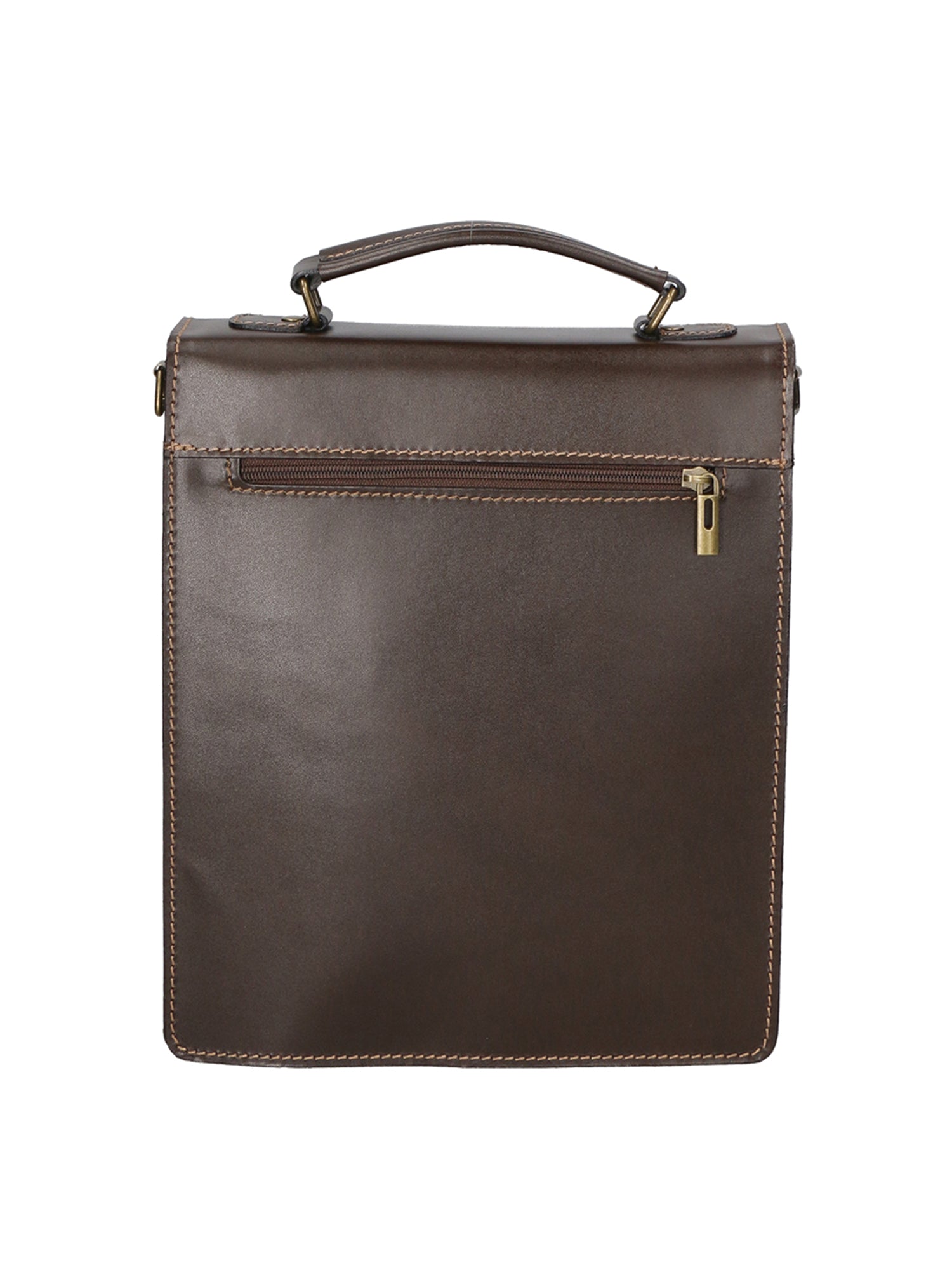Tancredi Borsa da lavoro unisex in pelle Vera pelle 7013-TMORO DARK BROWN Gave Lux