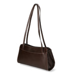 Edera Chic Borsa a spalla da donna Vera pelle 9120-TMORO DARK BROWN Gave Lux
