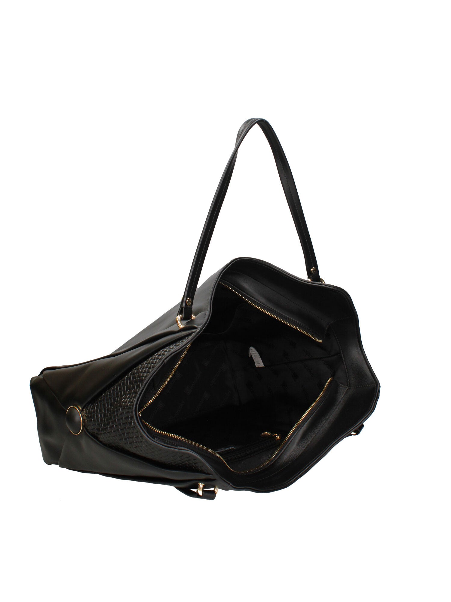 Valoria Ultra Borsa a spalla da donna 100% vera pelle B17203-NERO Braccialini