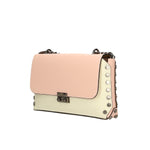 Vera pelle 8641-BEIGE+ROSA Borsa a tracolla da donna Evanthe Pro Gave Lux