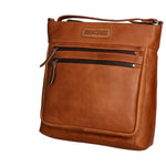 Borsa a tracolla da uomo Vera Pelle RFID HILB-3163-CUOIO Hill Burry