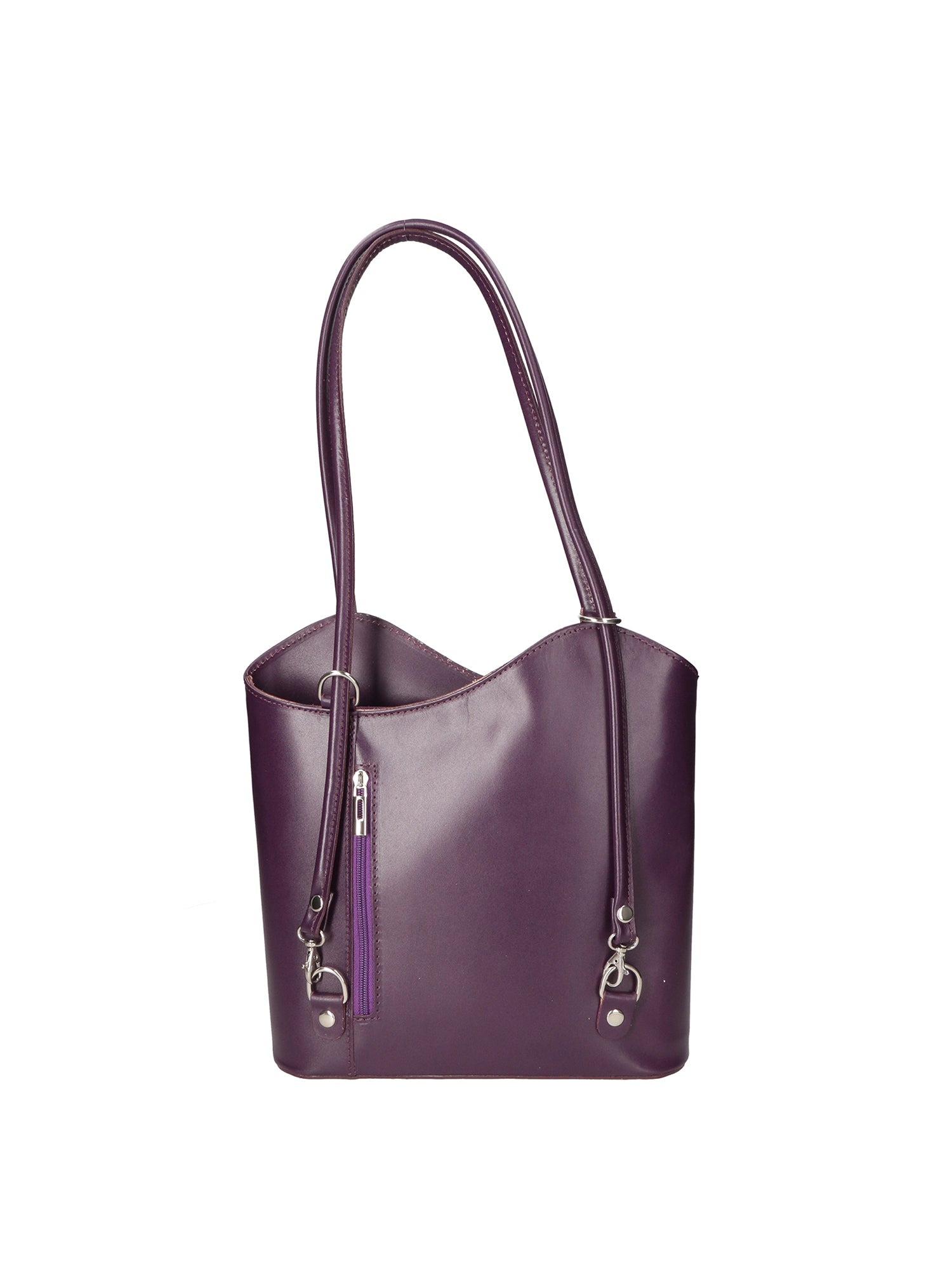 Fabiola Borsa a spalla da donna 100% pelle 9039-VIOLA PURPLE Gave Lux