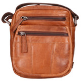 Borsa a tracolla unisex vera pelle 100% Made in Italy SN5862547-TAN Santini Firenze