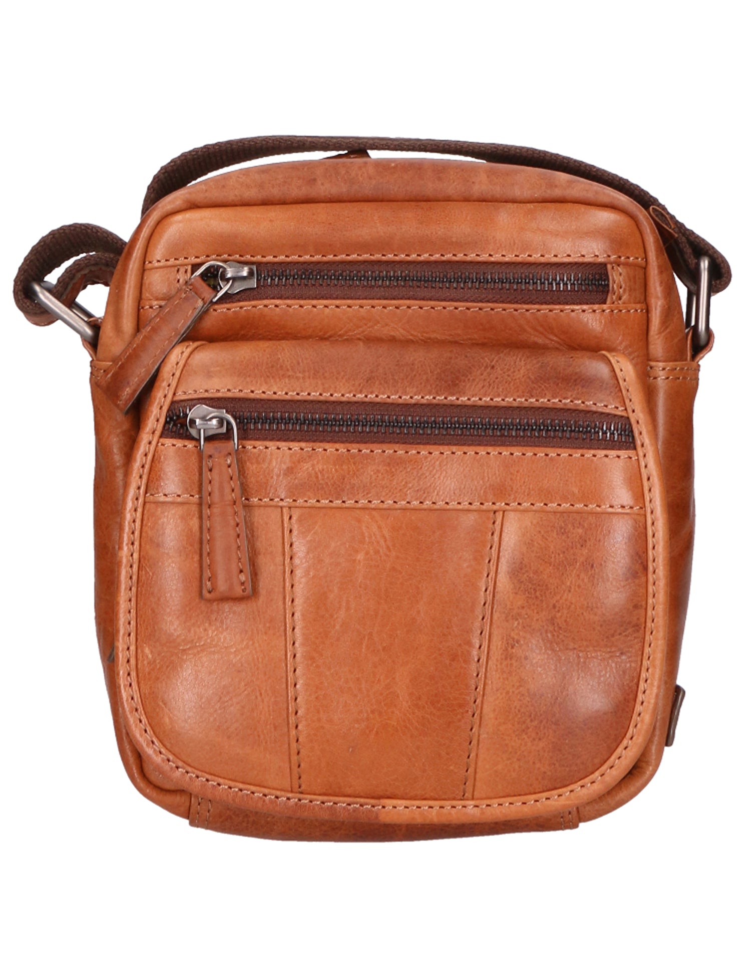 Borsa a tracolla unisex vera pelle 100% Made in Italy SN5862547-TAN Santini Firenze