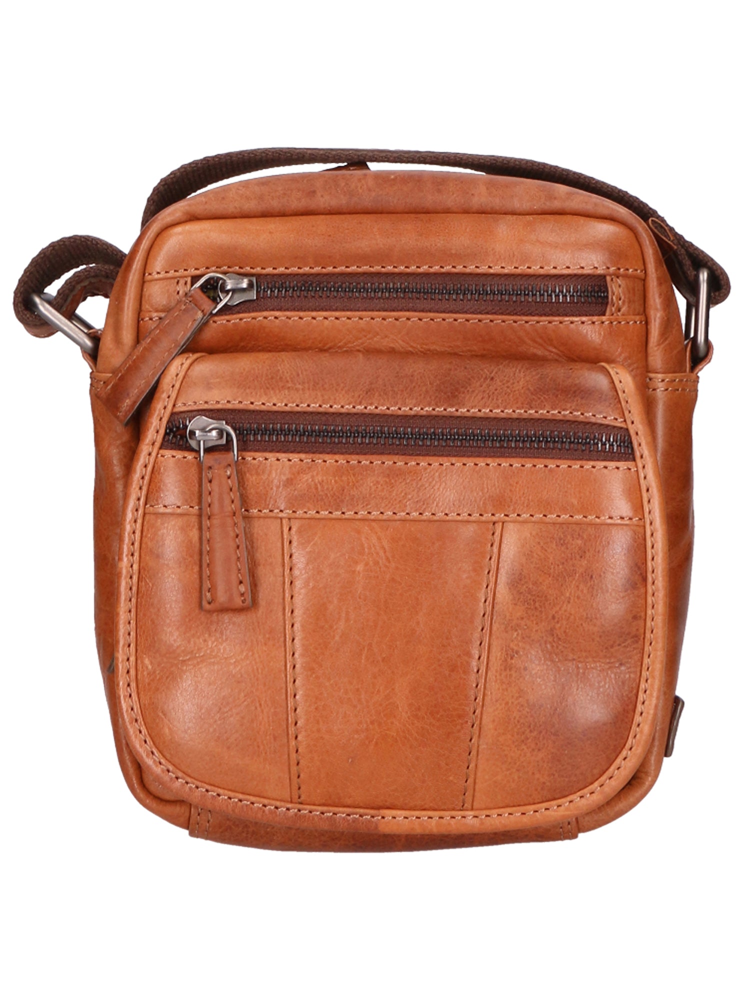 Borsa a tracolla unisex vera pelle 100% Made in Italy SN5862547-TAN Santini Firenze