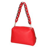 Livia Borsa a spalla da donna Vera pelle 06443-ROSSO FERRARI Gave Lux