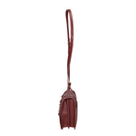Borsa a tracolla da donna 100% pelle MYB-8003-FW-PL34 BORGOGNA My Best Bag