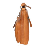 Borsa a tracolla da uomo Vera pelle RFID HILB-15118-CUOIO Hill Burry