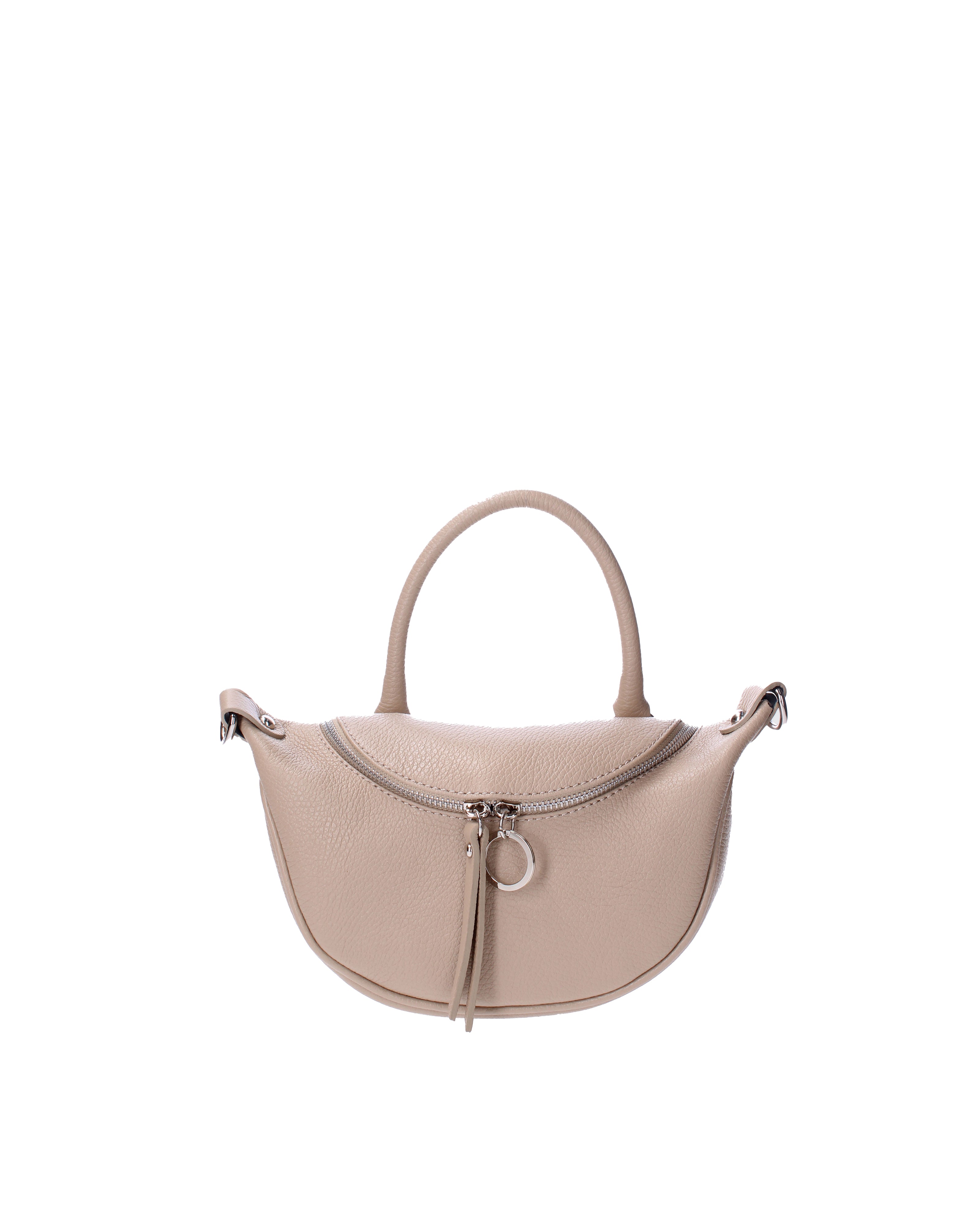 Mae Borsa a mano da donna Vera pelle 07142-D05 CAPPUCCINO Viola Castellani