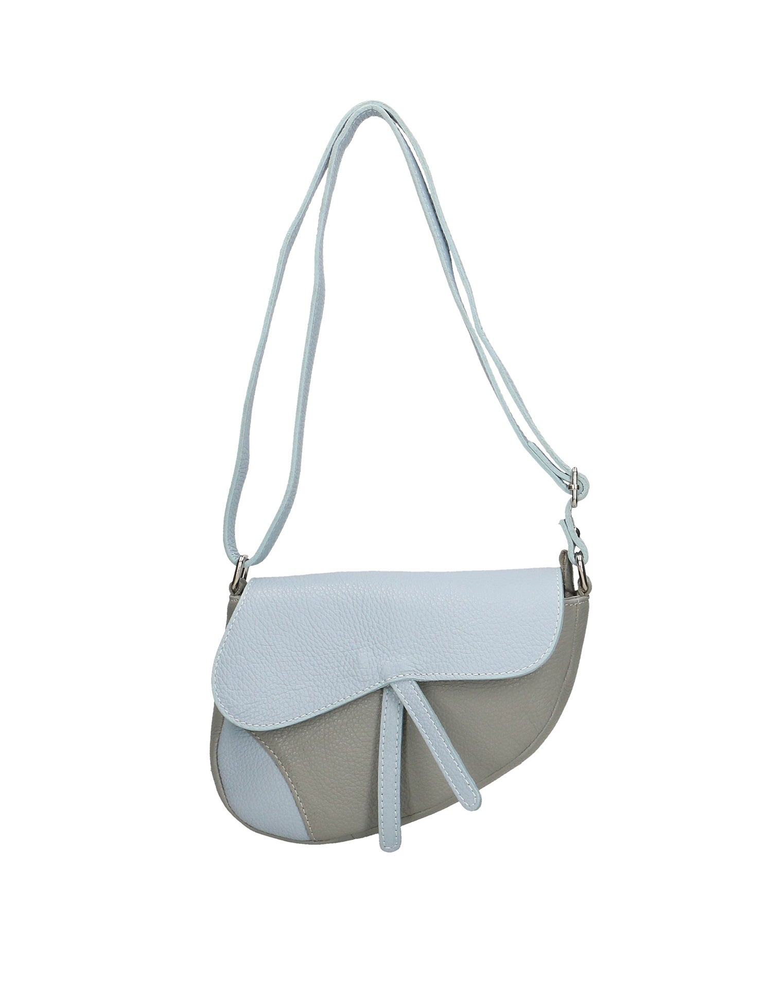 Sylvana Borsa a tracolla da donna Vera pelle 193034-CIELO+GRIGIO Gave Lux