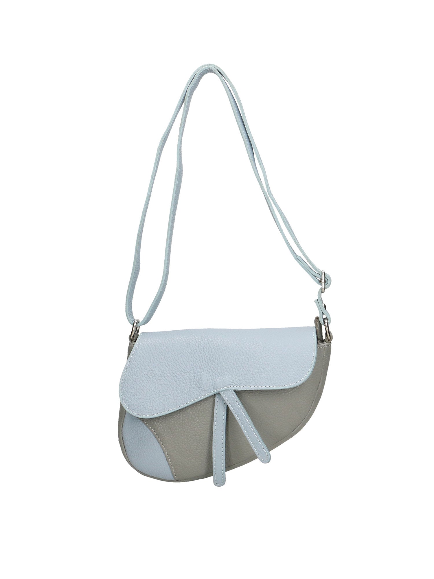 Sylvana Borsa a tracolla da donna Vera pelle 193034-CIELO+GRIGIO Gave Lux