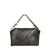 Valenza Ultra Borsa a spalla da donna Vera pelle 04155-D28 NERO Chiara Ferretti