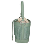 Borsa a secchiello da donna Misto pelle e tessuto MYB-05166-SS-331+S96 MENTA My Best Bag