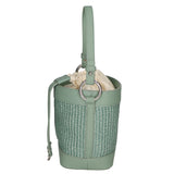 Borsa a secchiello da donna Misto pelle e tessuto MYB-05166-SS-331+S96 MENTA My Best Bag