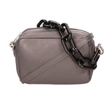 Barbara Borsa a spalla da donna Vera pelle 05706-D27 GRIGIO SCURO DARK GREY Gave Lux