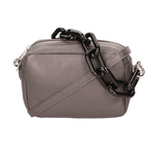Barbara Borsa a spalla da donna Vera pelle 05706-D27 GRIGIO SCURO DARK GREY Gave Lux