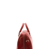 Borsa da viaggio unisex in vera pelle 100% cotone 4040-ROSSO Alessia Firenze
