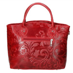 Enza Borsa a mano da donna Vera pelle 8007023FBG-023 ROSSO Gave Lux