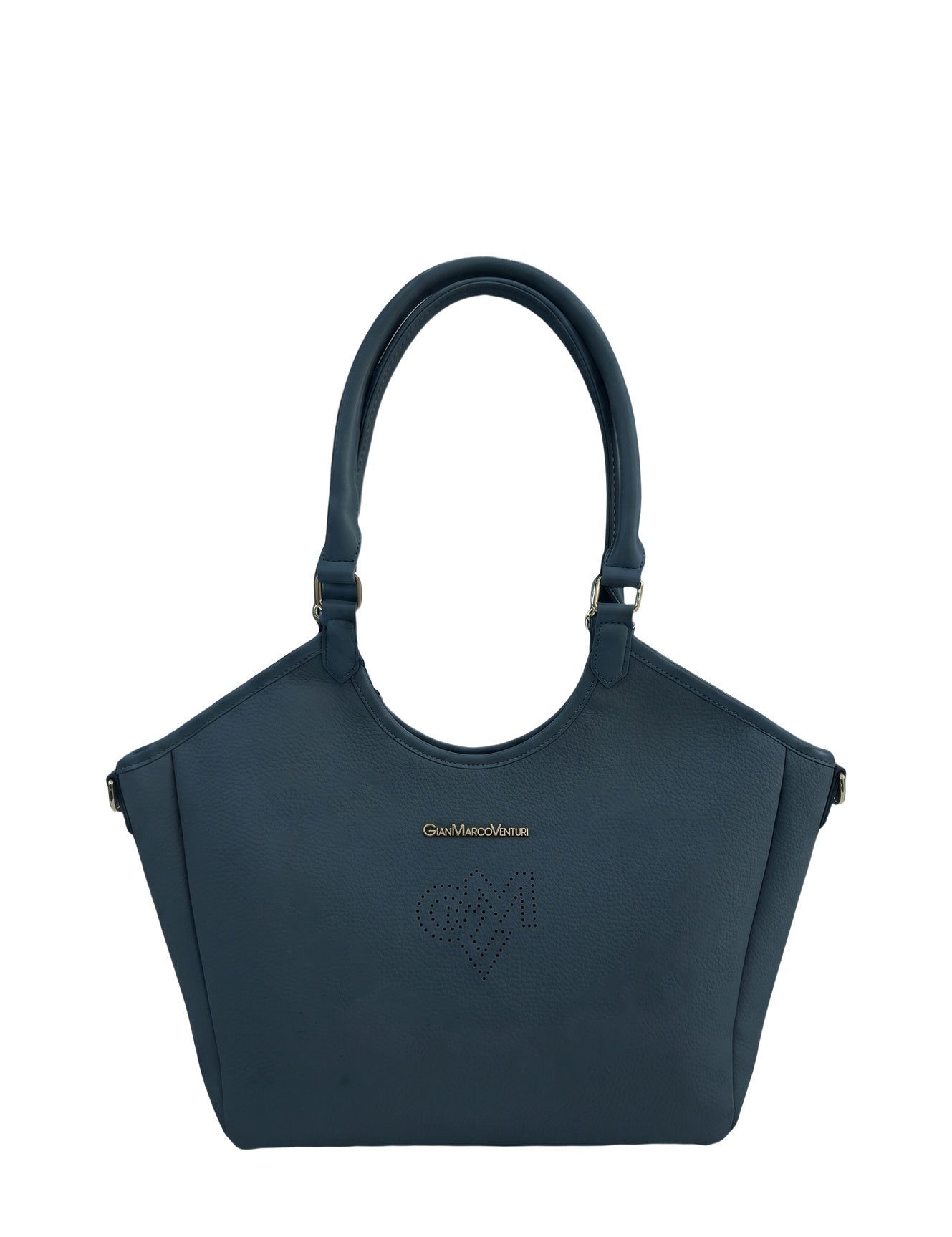 Borsa a Spalla in Pvc Blu