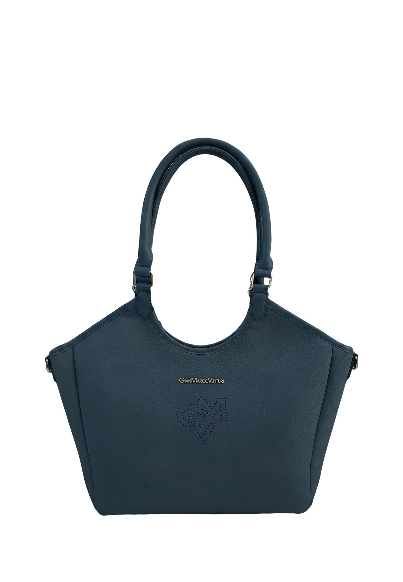 Borsa a Spalla in Pvc Blu