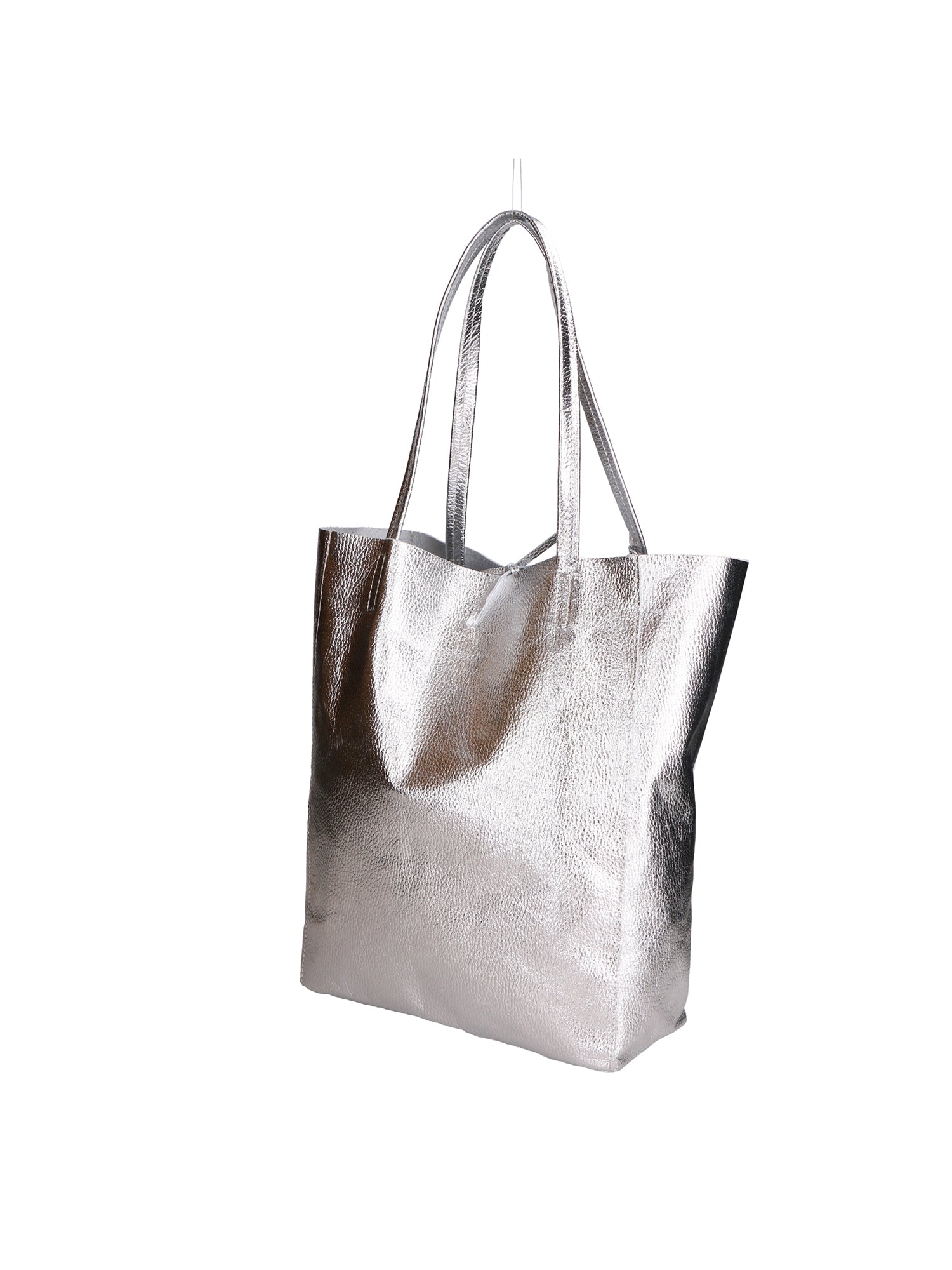 Iride Borsa a mano da donna 100% pelle 05921-DL1 ARGENTO Gave Lux
