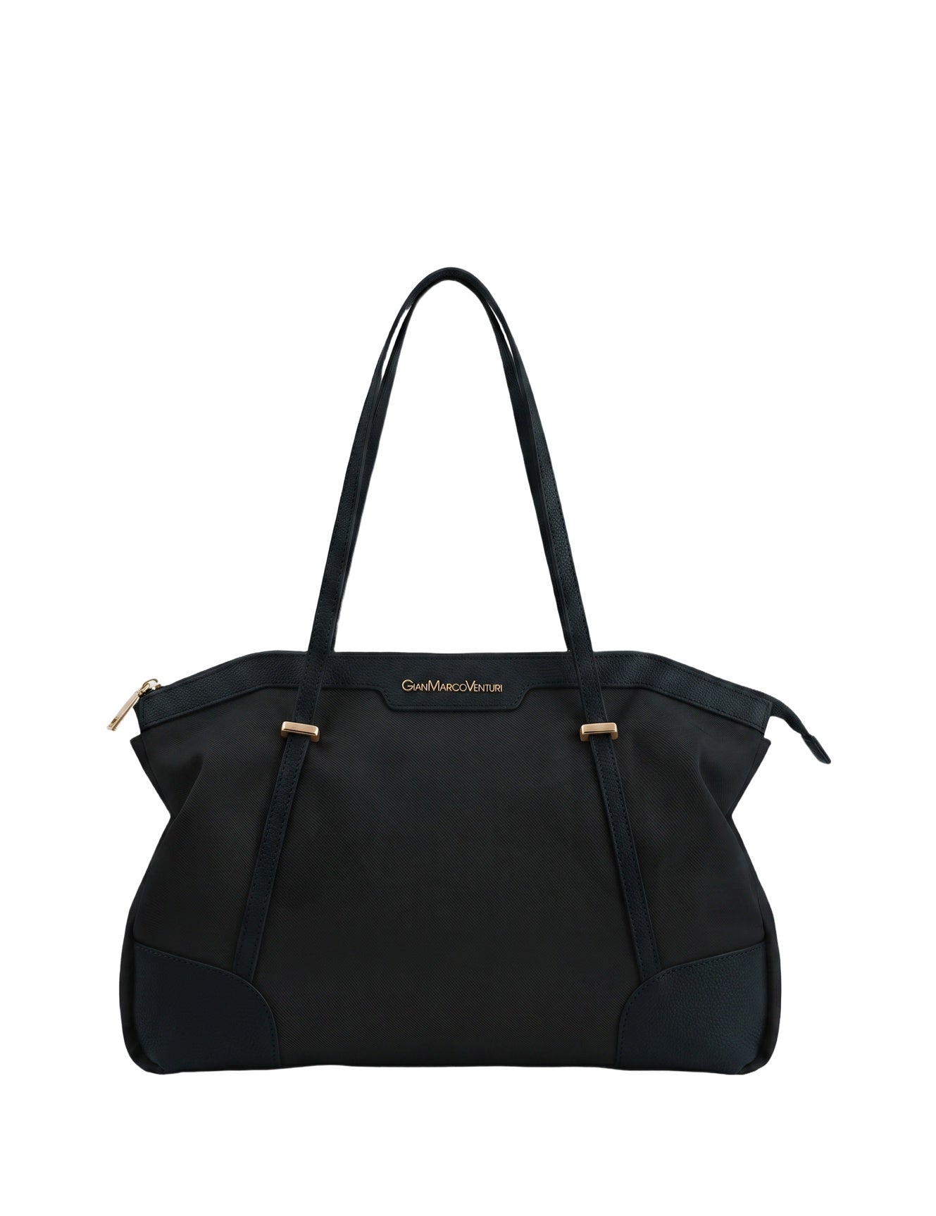 Borsa a Spalla in Pvc Nero