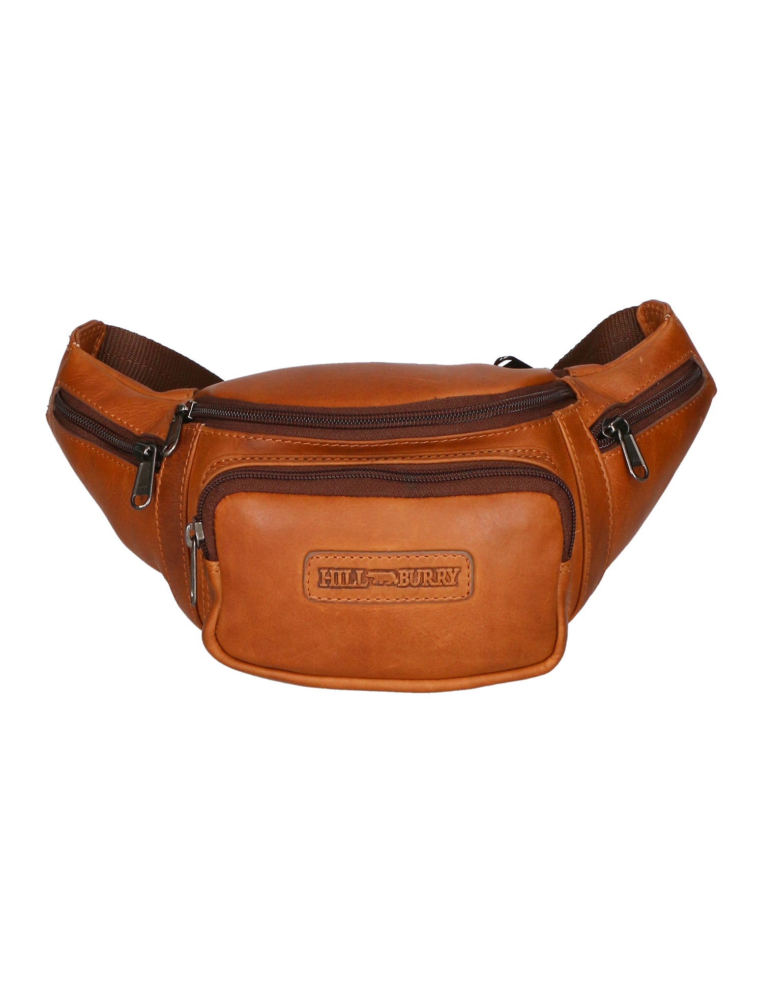 Marsupio da uomo in vera pelle Casual HILB-3044-CUOIO Hill Burry