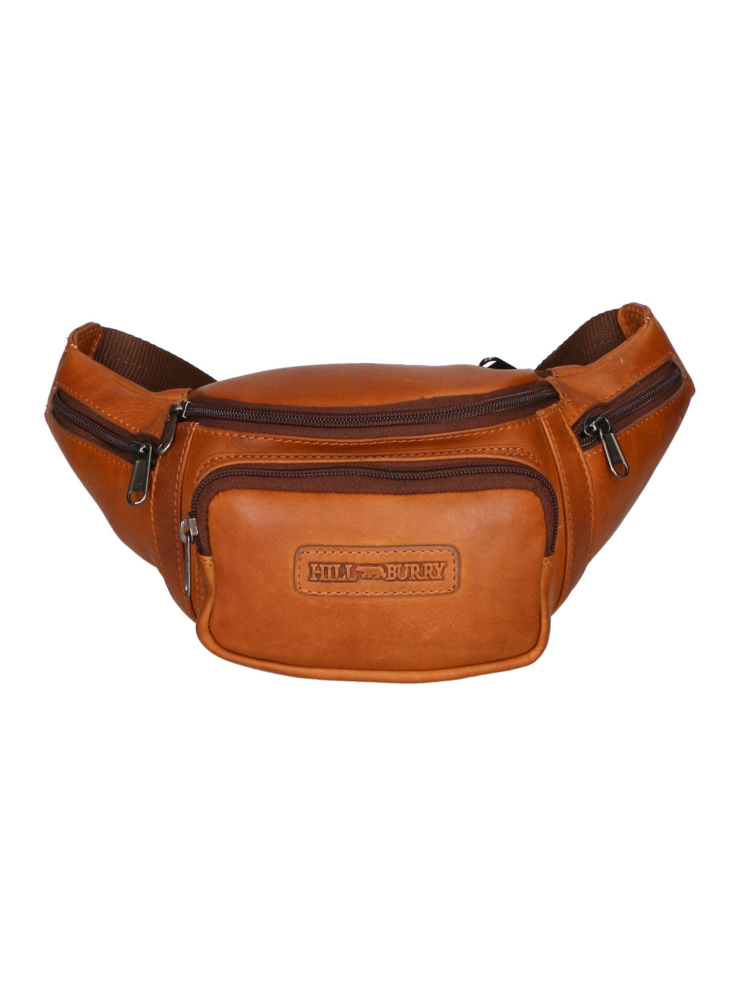 Marsupio da uomo in vera pelle Casual HILB-3044-CUOIO Hill Burry