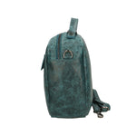 Vera Pelle 6542-PETROLIO Borsa a mano unisex Modello Avelon Gave Lux